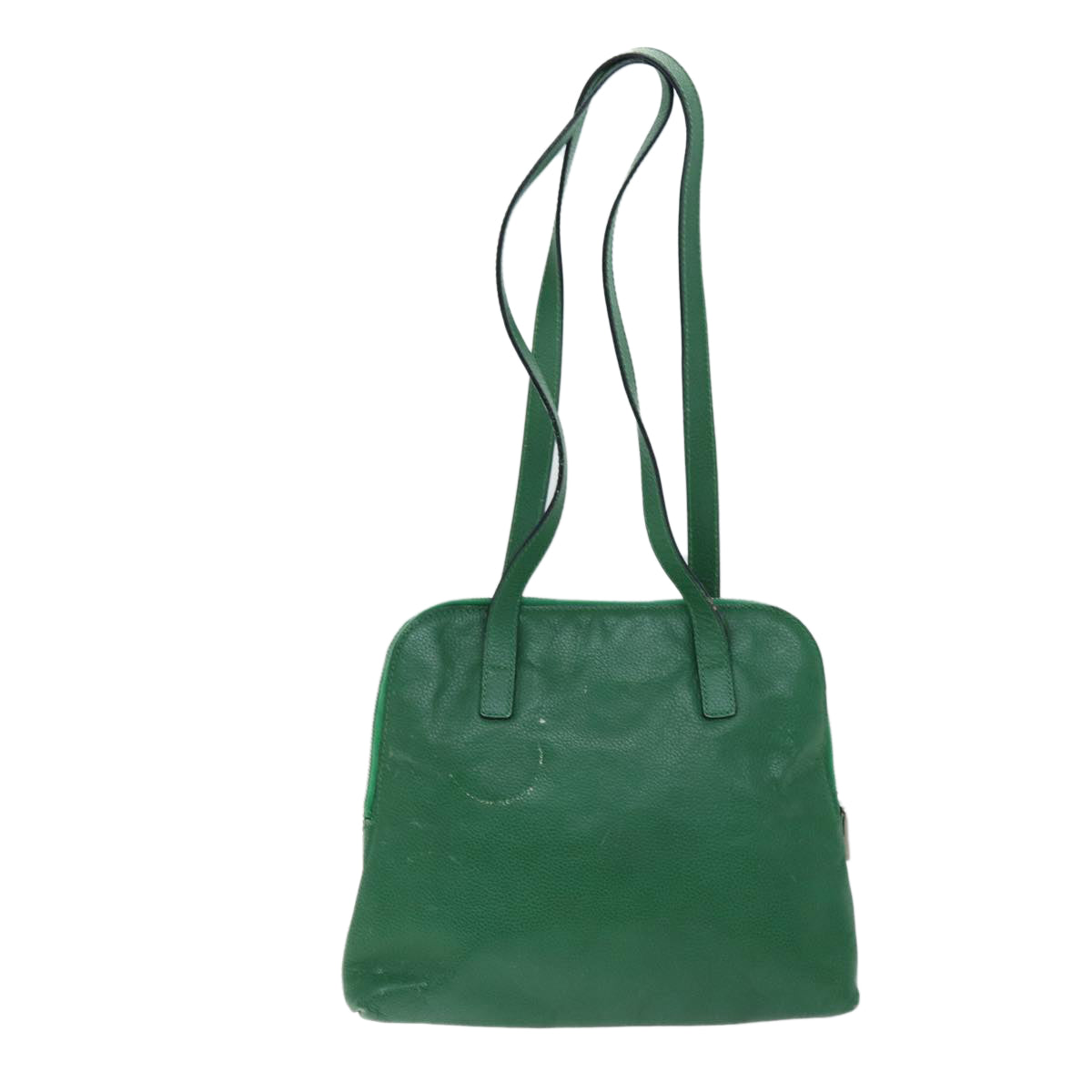 Luxury CELINE Shoulder Bag Leather Green 74192