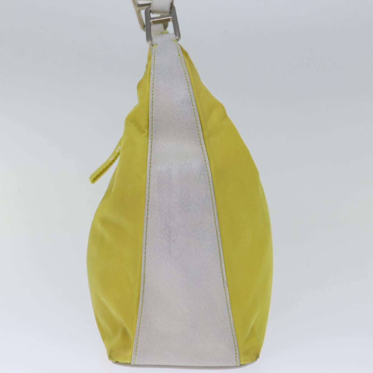 PRADA Shoulder Bag Nylon Yellow Auth 74194