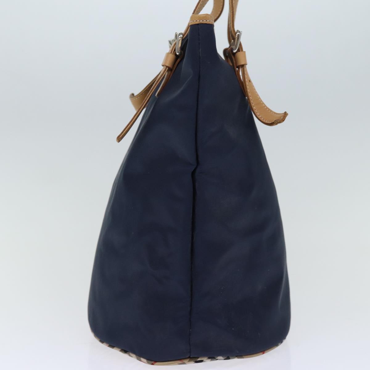 BURBERRYSs Blue Label Tote Bag Nylon Navy Auth 74256