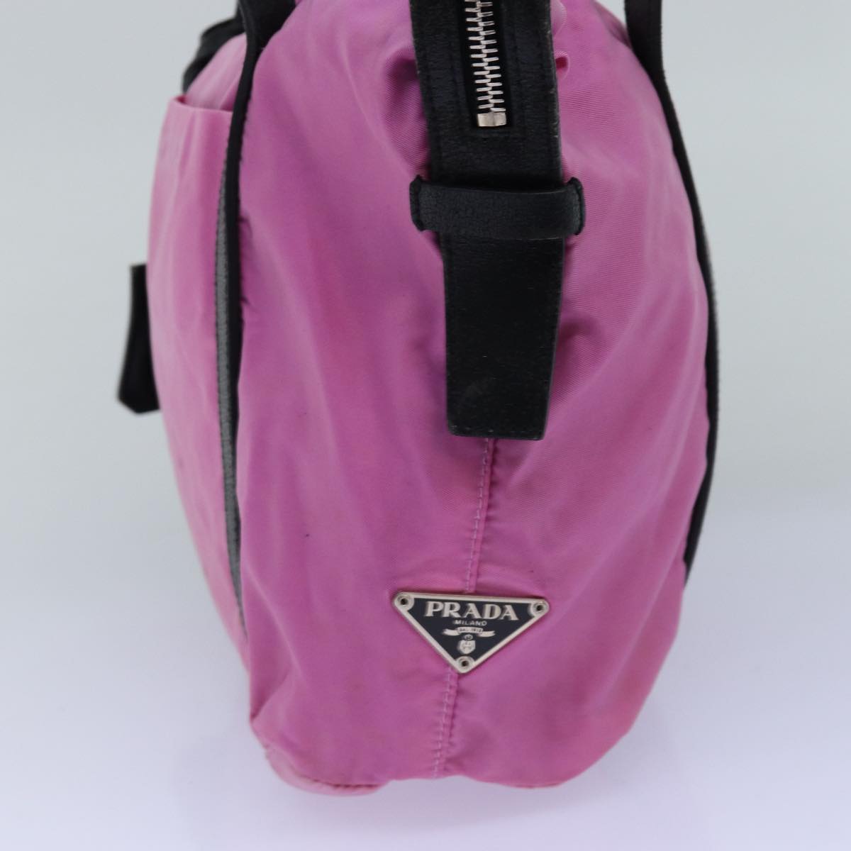 PRADA Shoulder Bag Nylon Pink Auth 74400