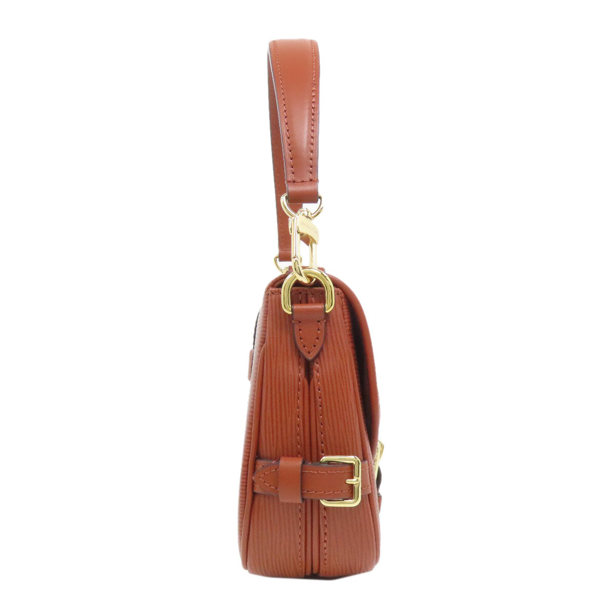 LOUIS VUITTON Handbag Epi Brown Saumur BB