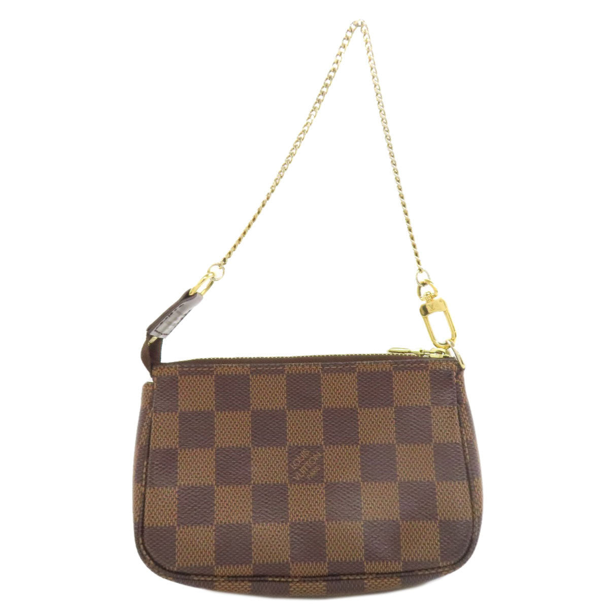 LOUIS VUITTON Accessory pouch Damier canvas Brown Mini Pochette Accessoires