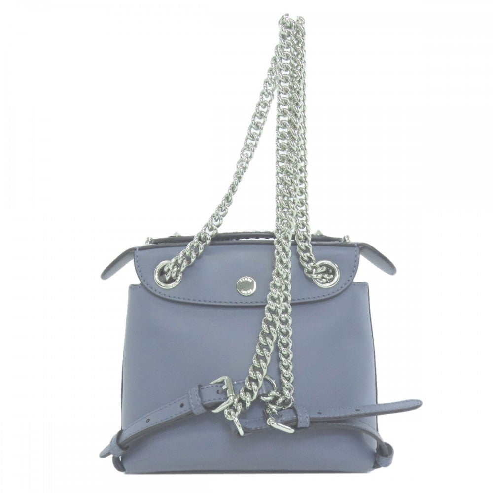 FENDI Backpack Calfskin blue Bag to School Mini 2WAY