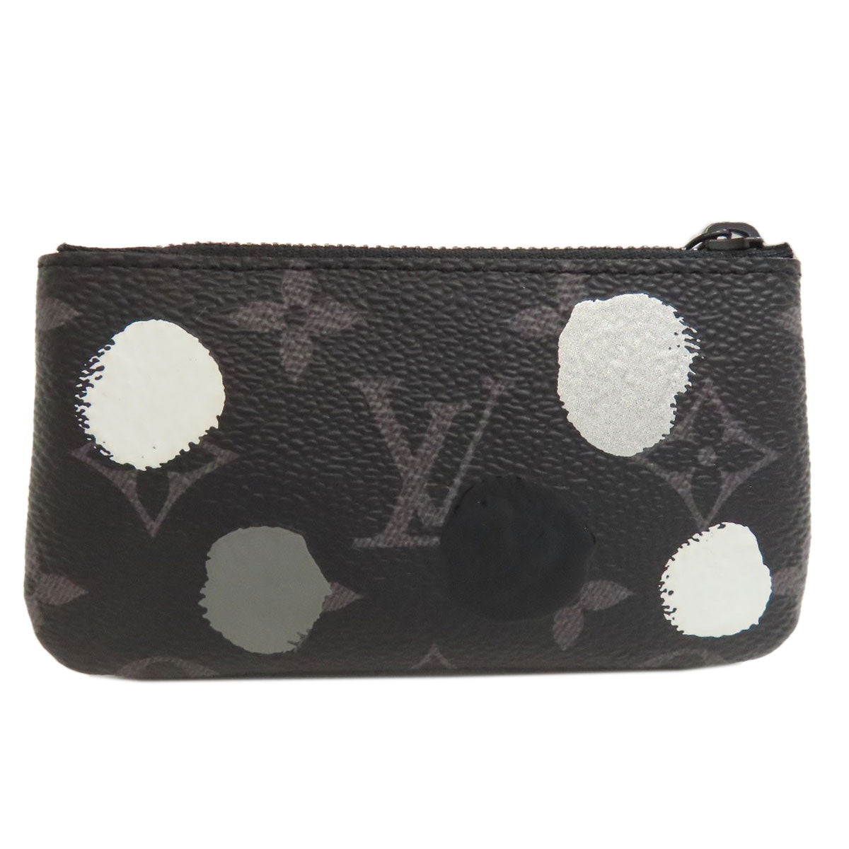 LOUIS VUITTON Key case Key holder Monogram Eclipse black Pochette Cle collaboration with Yayoi Kusama mens