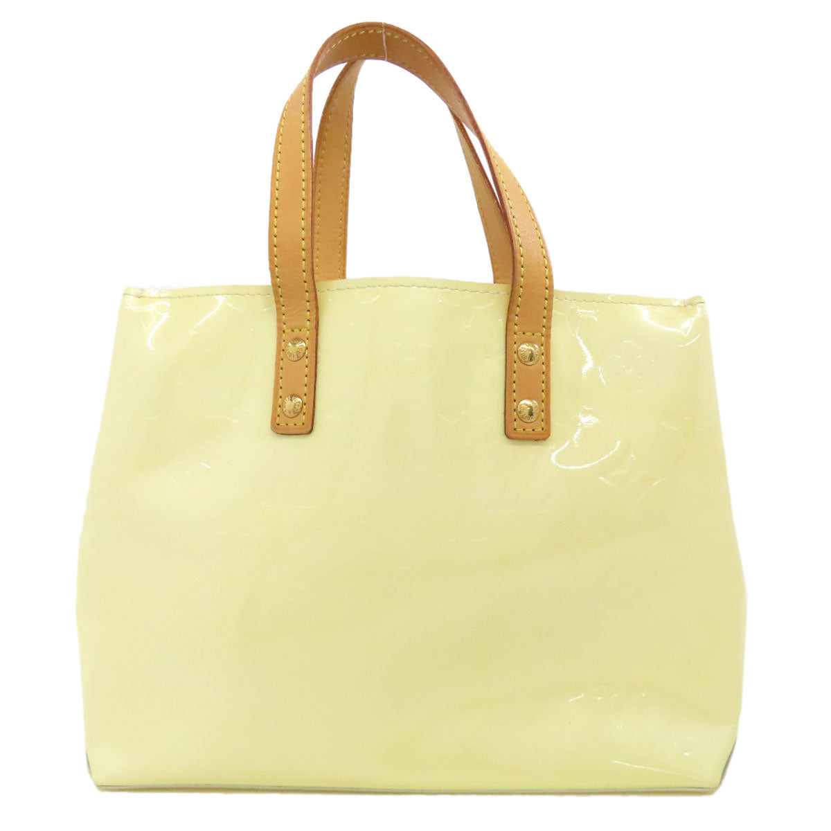 LOUIS VUITTON Handbag Vernis yellow Lead PM