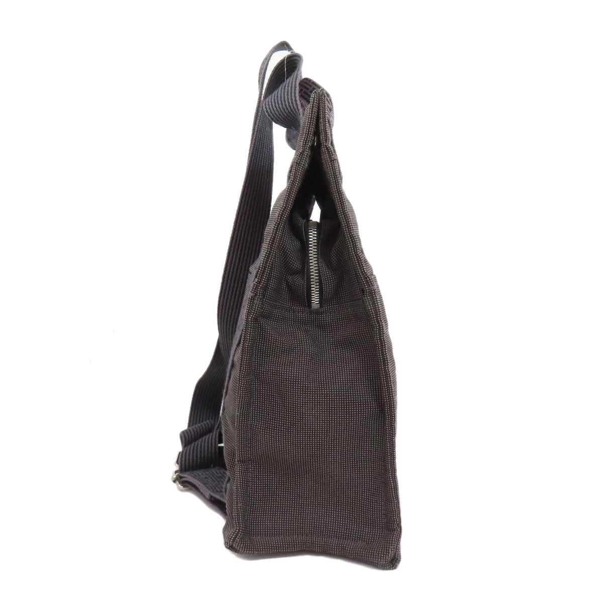 HERMES Handbag canvas gray Her Line ad MM