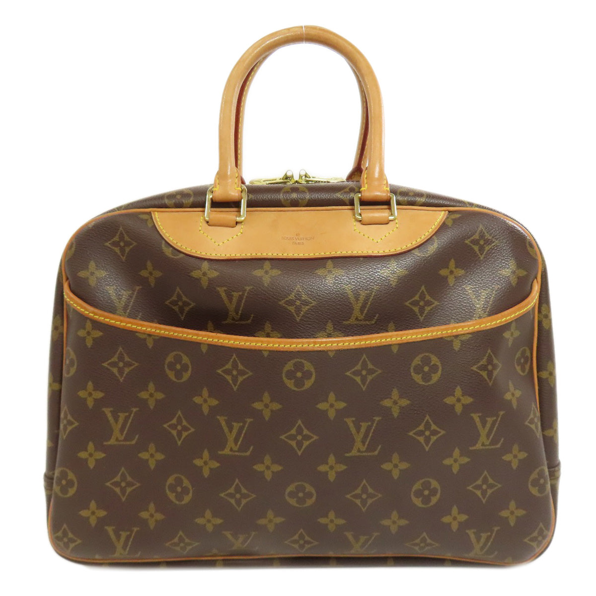LOUIS VUITTON Handbag Monogram canvas Brown Deauville