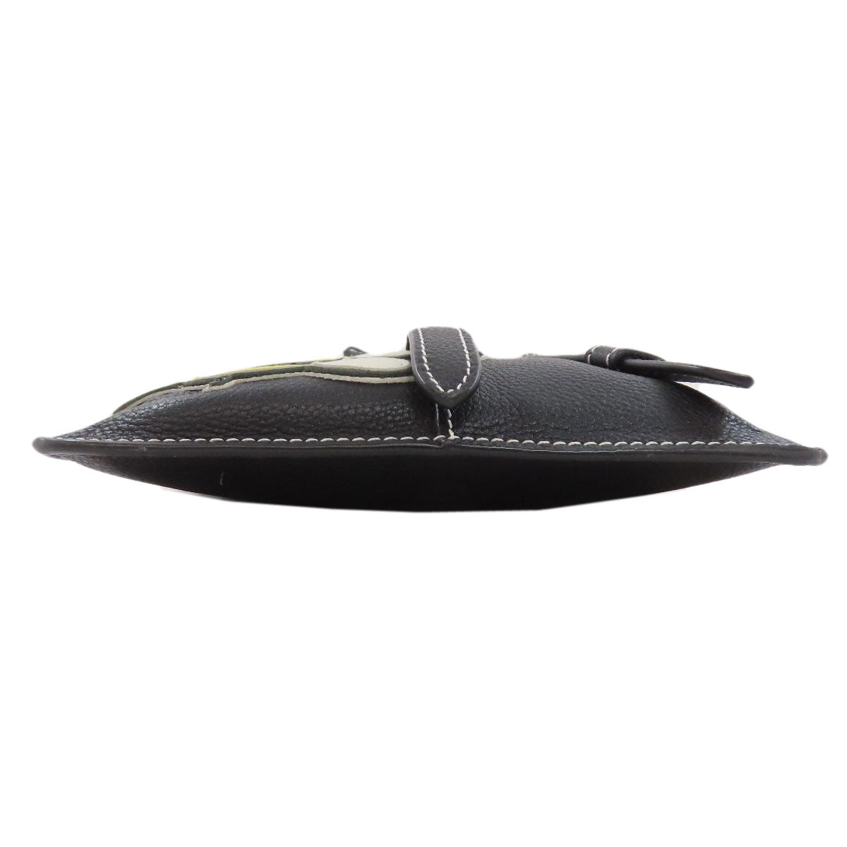 Christian Dior Shoulder Bag Calfskin black Bee Saddle Women