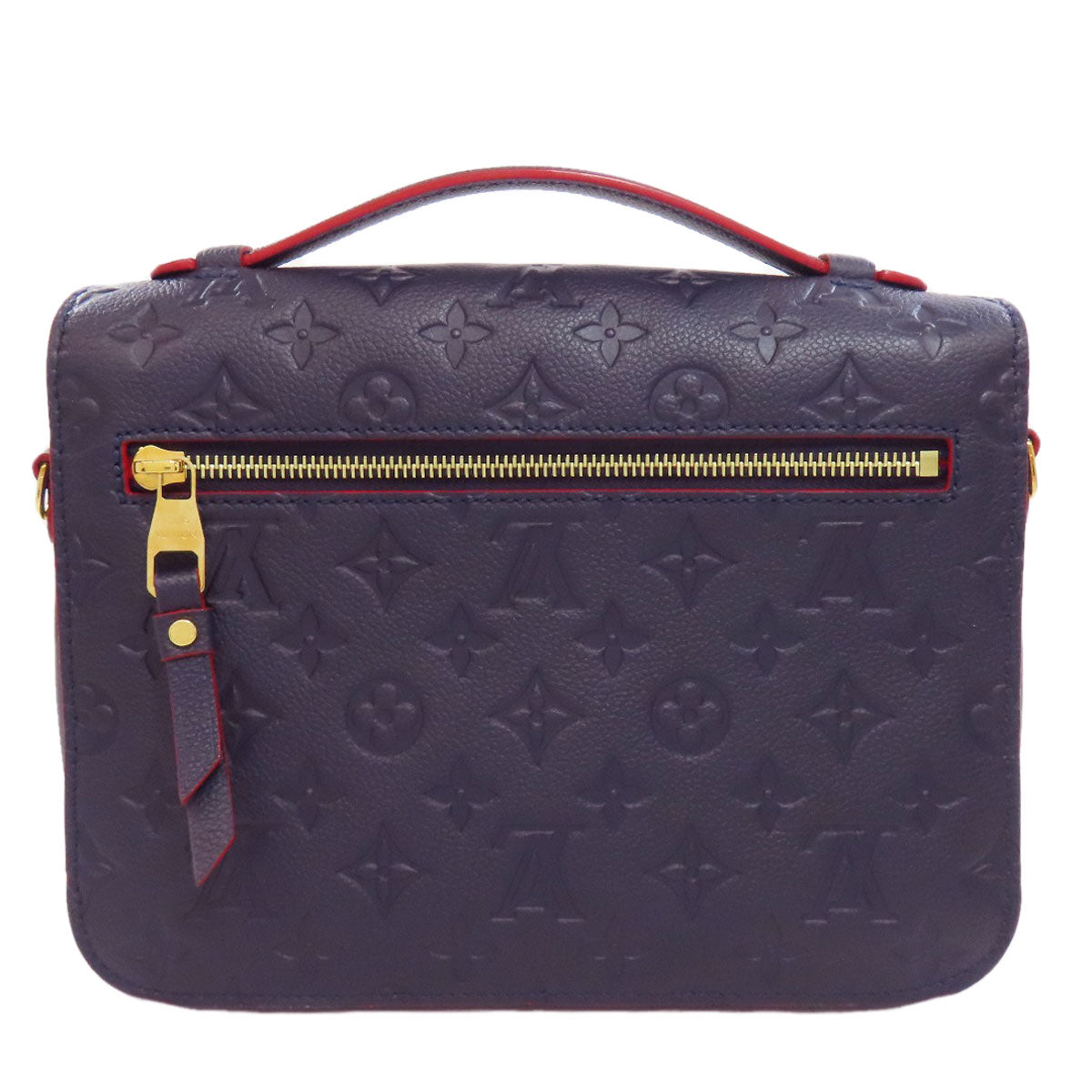 LOUIS VUITTON Handbag Ann Platt Navy Pochette Metis Women