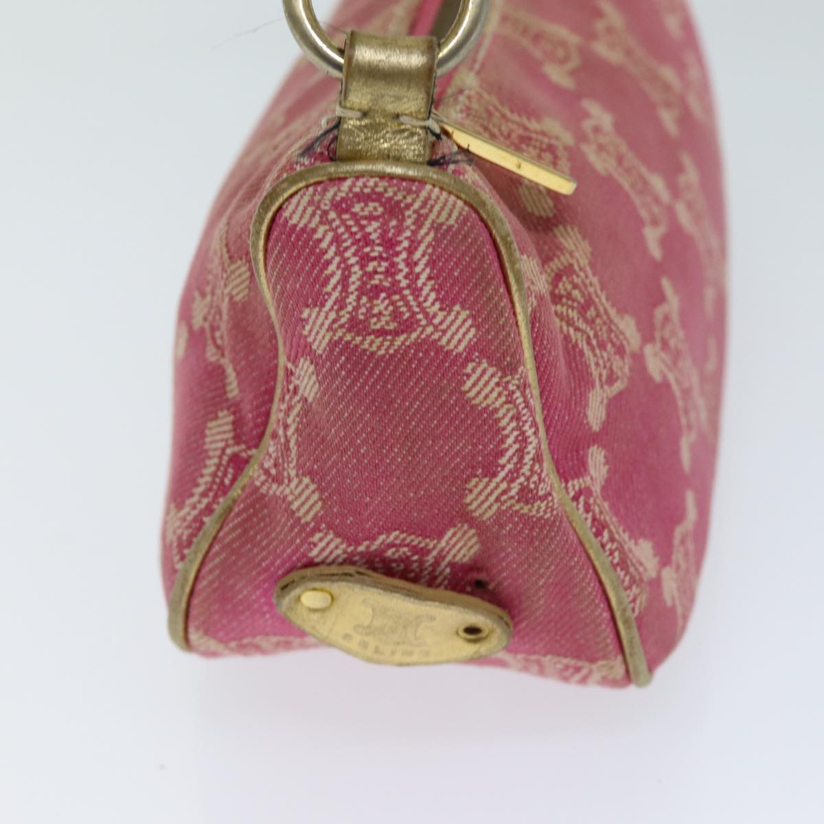Luxury CELINE Macadam Canvas Accessory Pouch Pink 75321