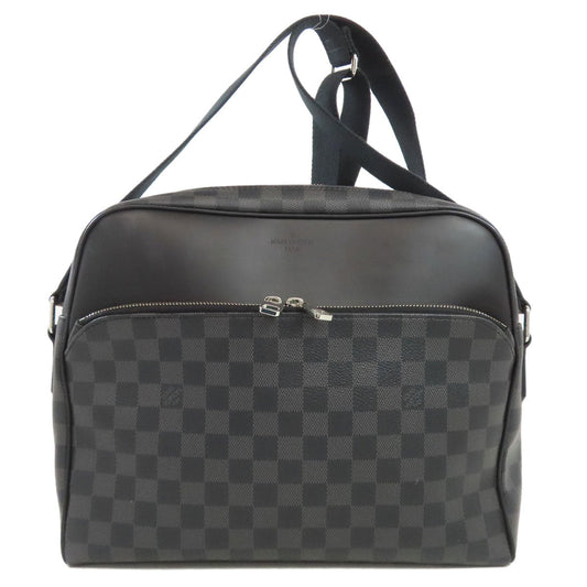 LOUIS VUITTON Shoulder Bag Damier canvas black Dayton MM Women