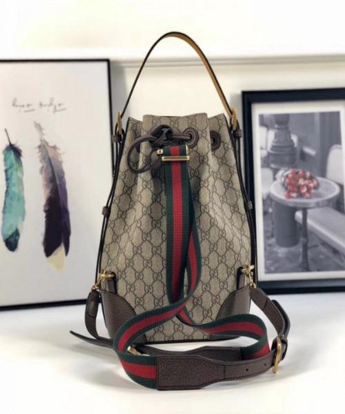 Gucci Monogram Leather Top Handle Crossbody
