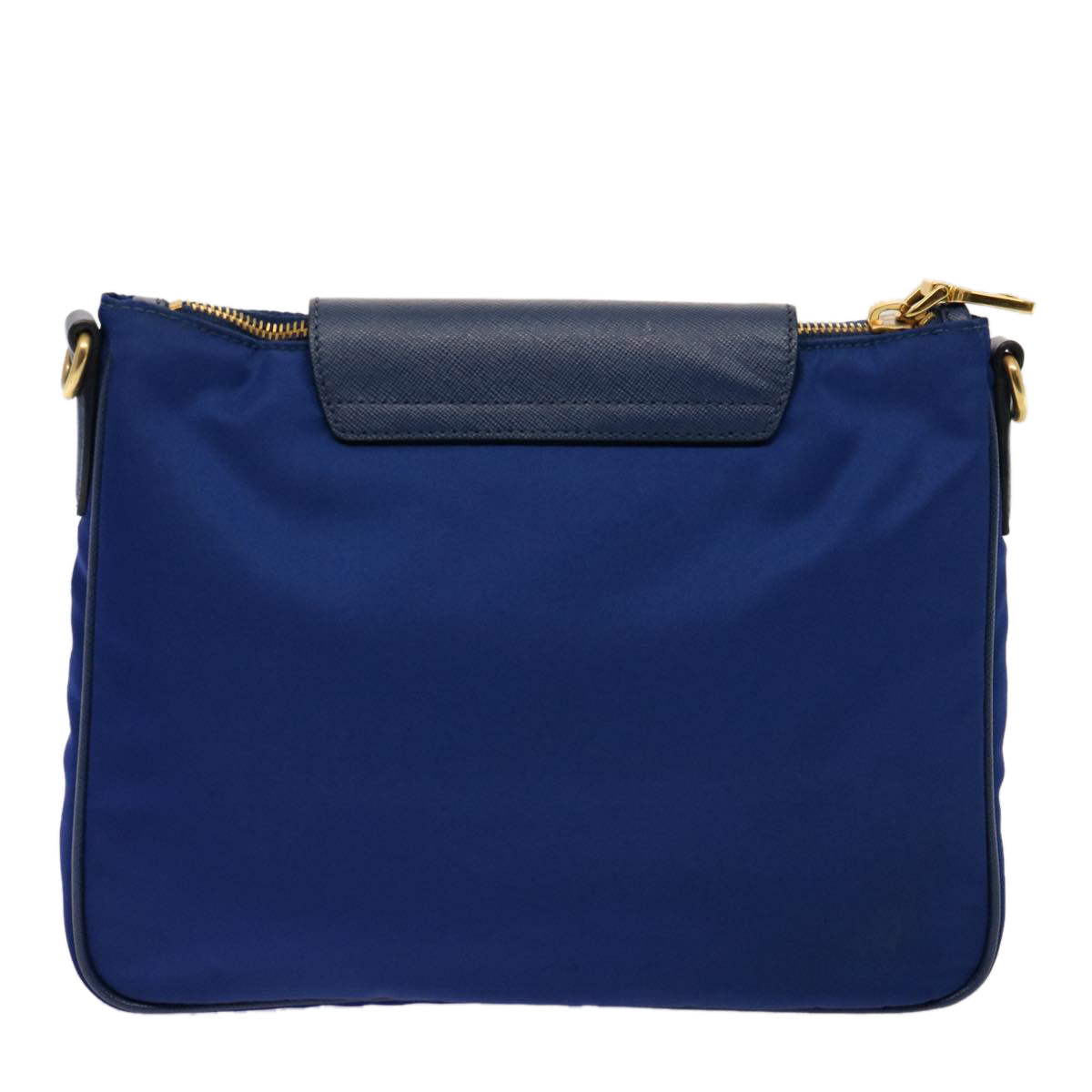 PRADA Shoulder Bag Nylon Blue Auth 75359