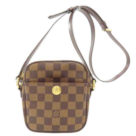 LOUIS VUITTON Shoulder Bag Damier canvas Brown lift