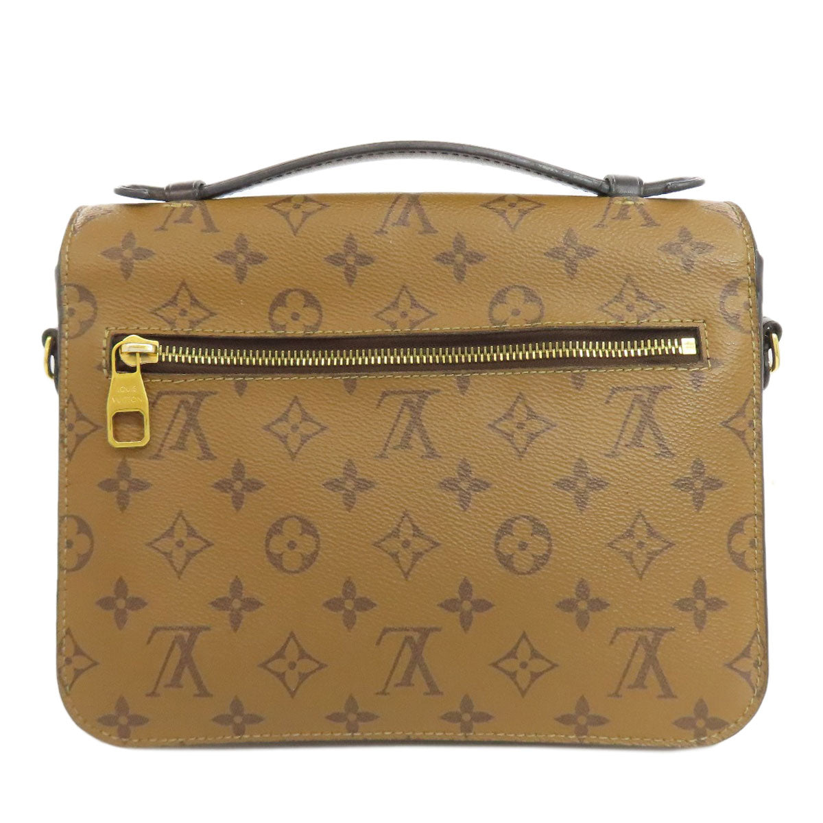 LOUIS VUITTON Handbag Monogram reverse Brown Pochette Metis Women
