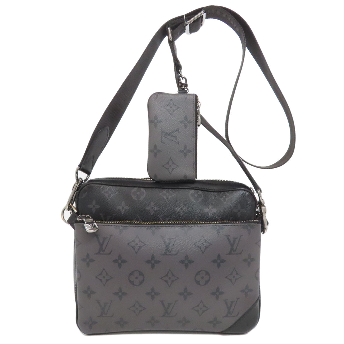 LOUIS VUITTON Shoulder Bag Monogram Eclipse black Trio Messenger Women