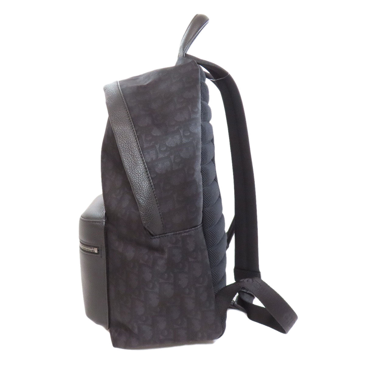 Christian Dior Backpack Nylon black Trotter Pattern Women