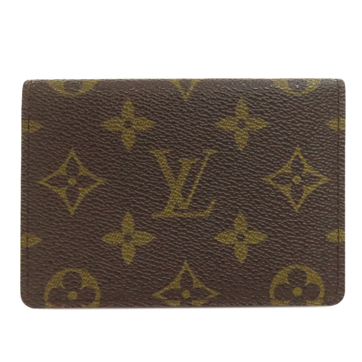 LOUIS VUITTON Card Case Monogram canvas Brown Porto 2 Cult Vertical Women