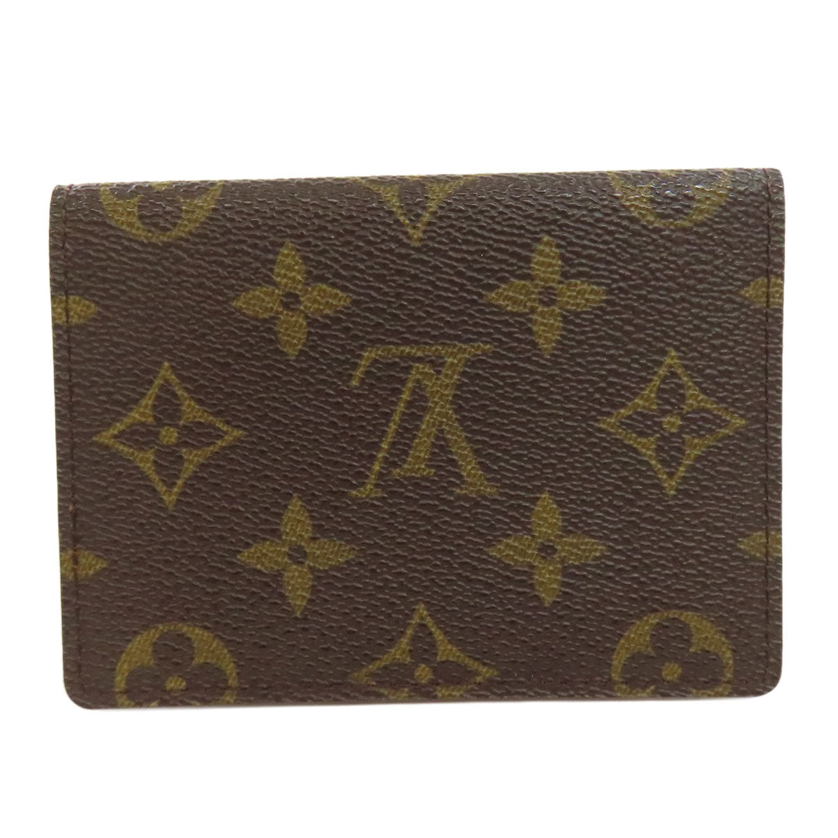 LOUIS VUITTON Card Case Monogram canvas Brown Porto 2 Cult Vertical Women