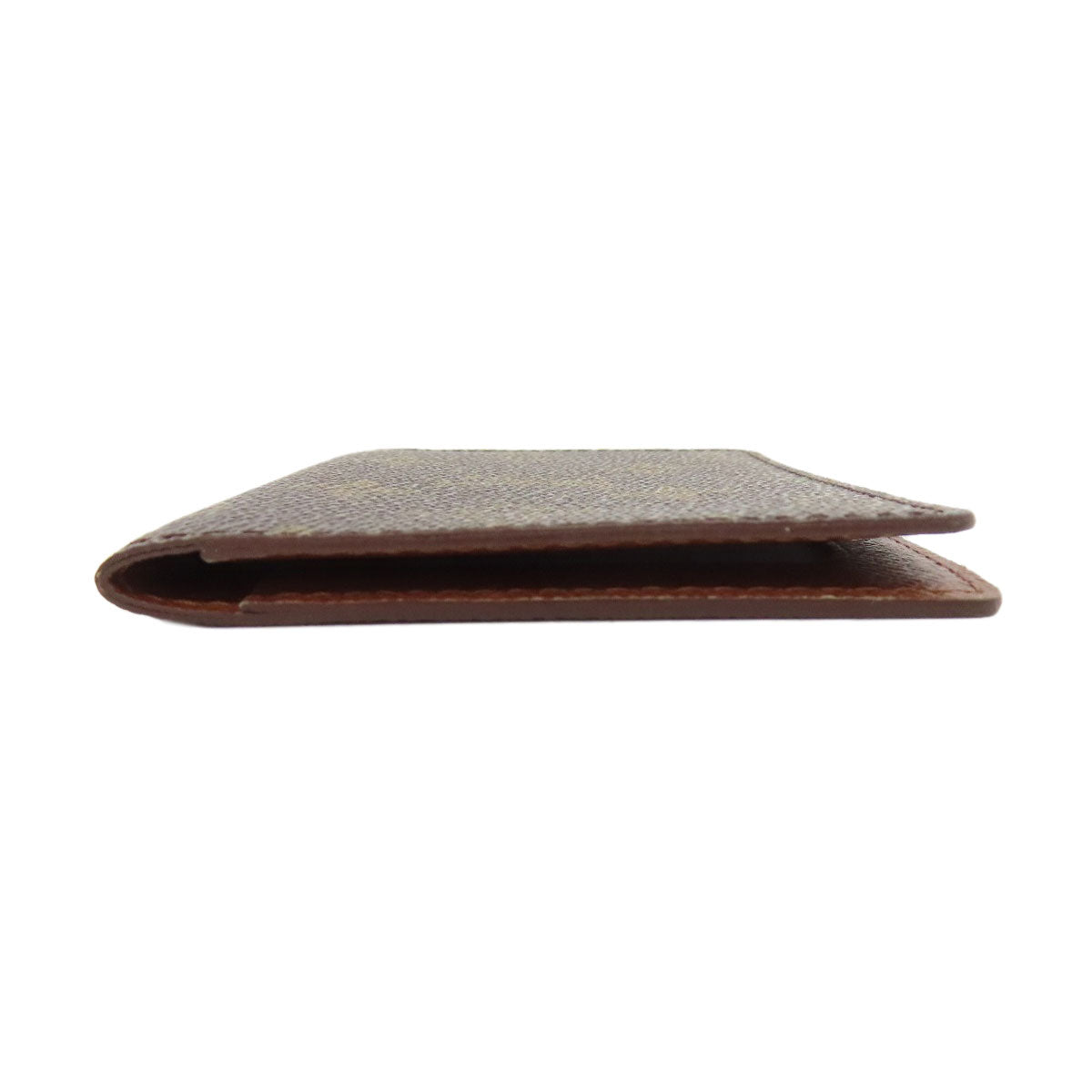 LOUIS VUITTON Card Case Monogram canvas Brown Porto 2 Cult Vertical Women