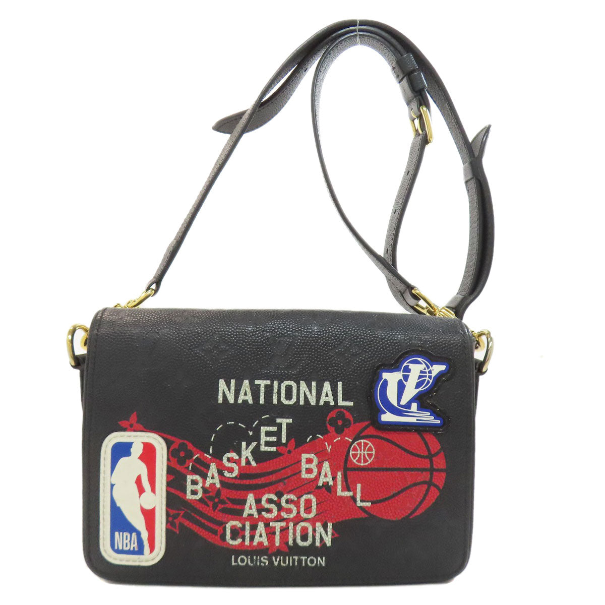 LOUIS VUITTON Shoulder Bag Ann Platt gray Studio Messenger NBA collaboration mens
