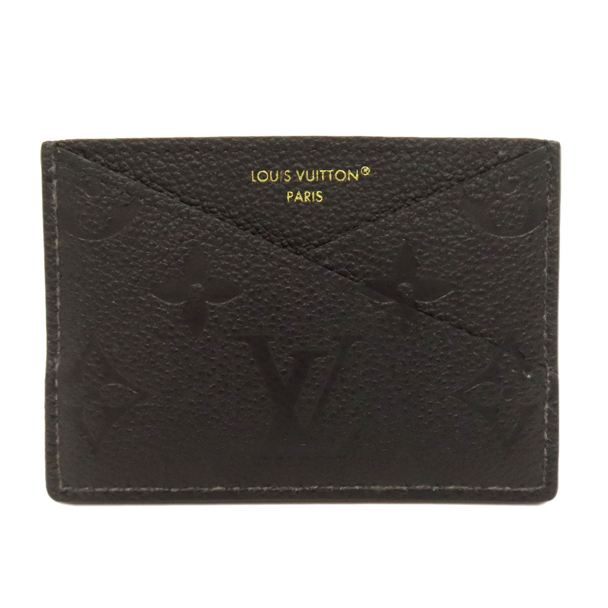 LOUIS VUITTON Card Case Ann Platt black Porte Cartes - Crisscross Women