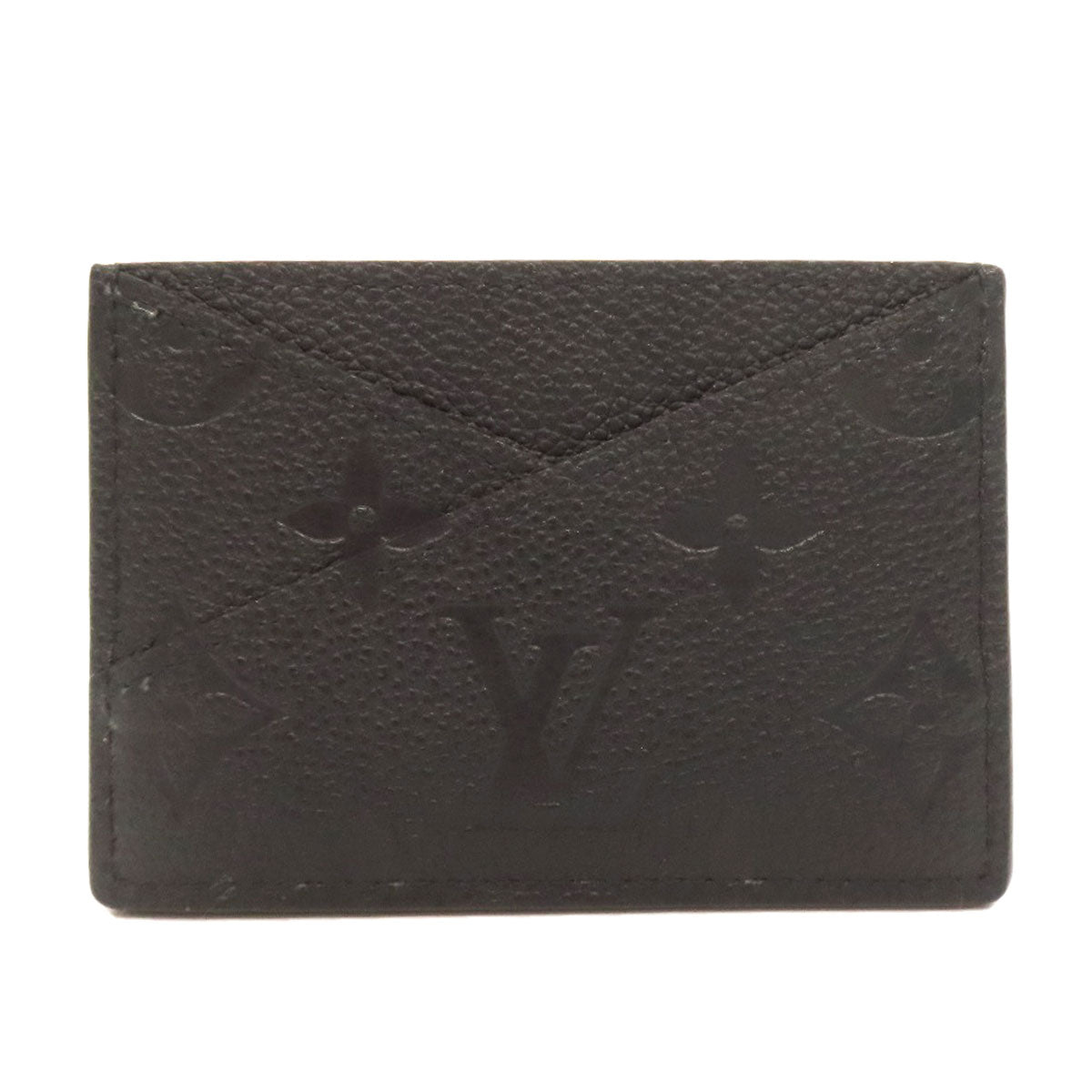 LOUIS VUITTON Card Case Ann Platt black Porte Cartes - Crisscross Women
