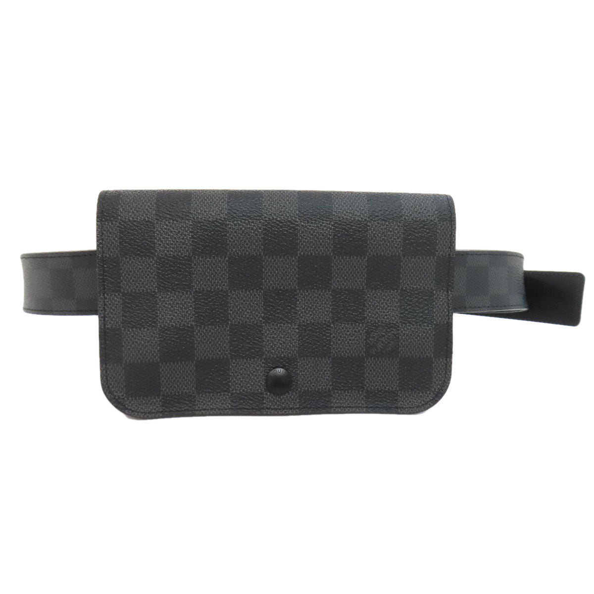 LOUIS VUITTON Sling bag Damier canvas black sun tulle Pochette homme Women