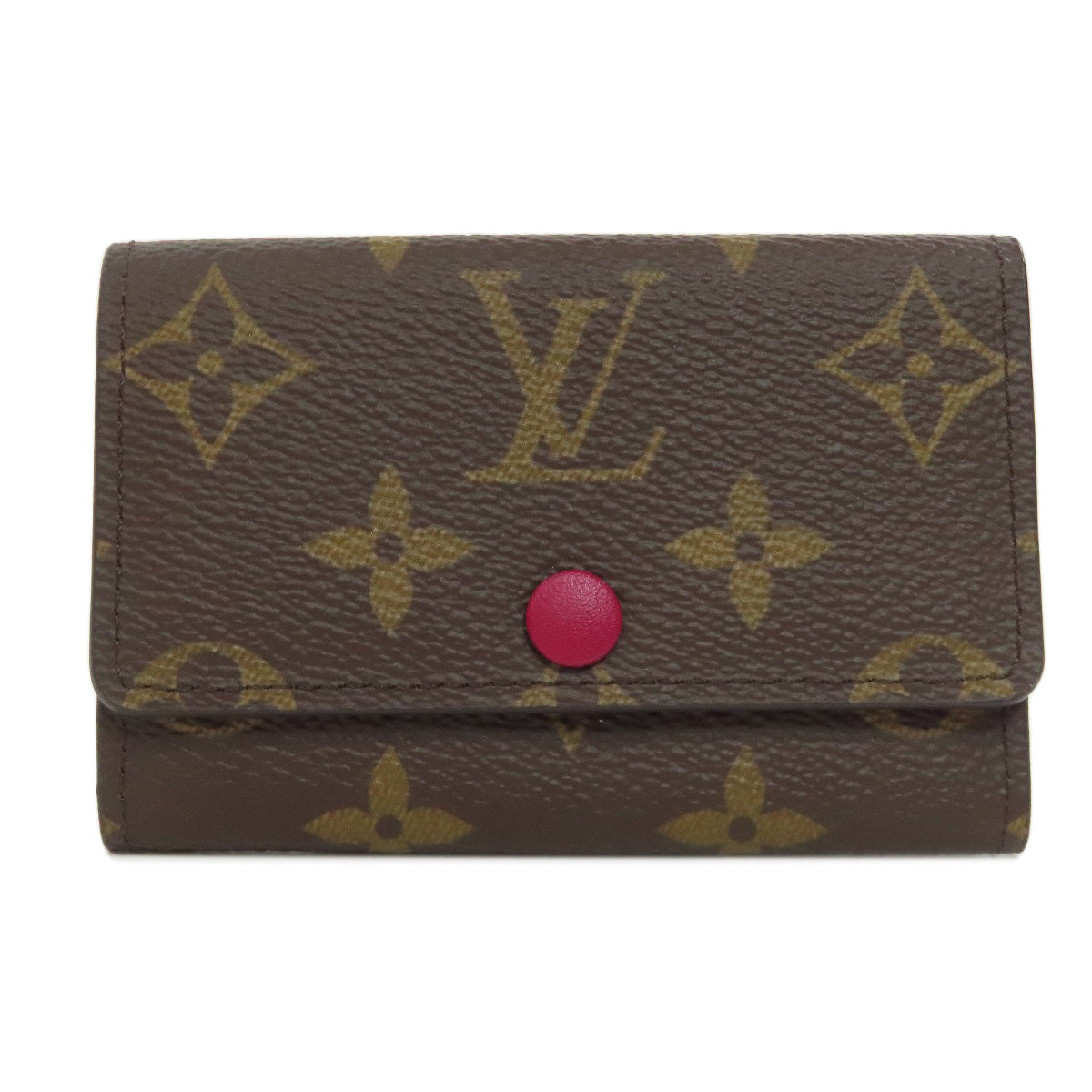 LOUIS VUITTON Key case Key holder Monogram canvas Brown Multicles6 Women