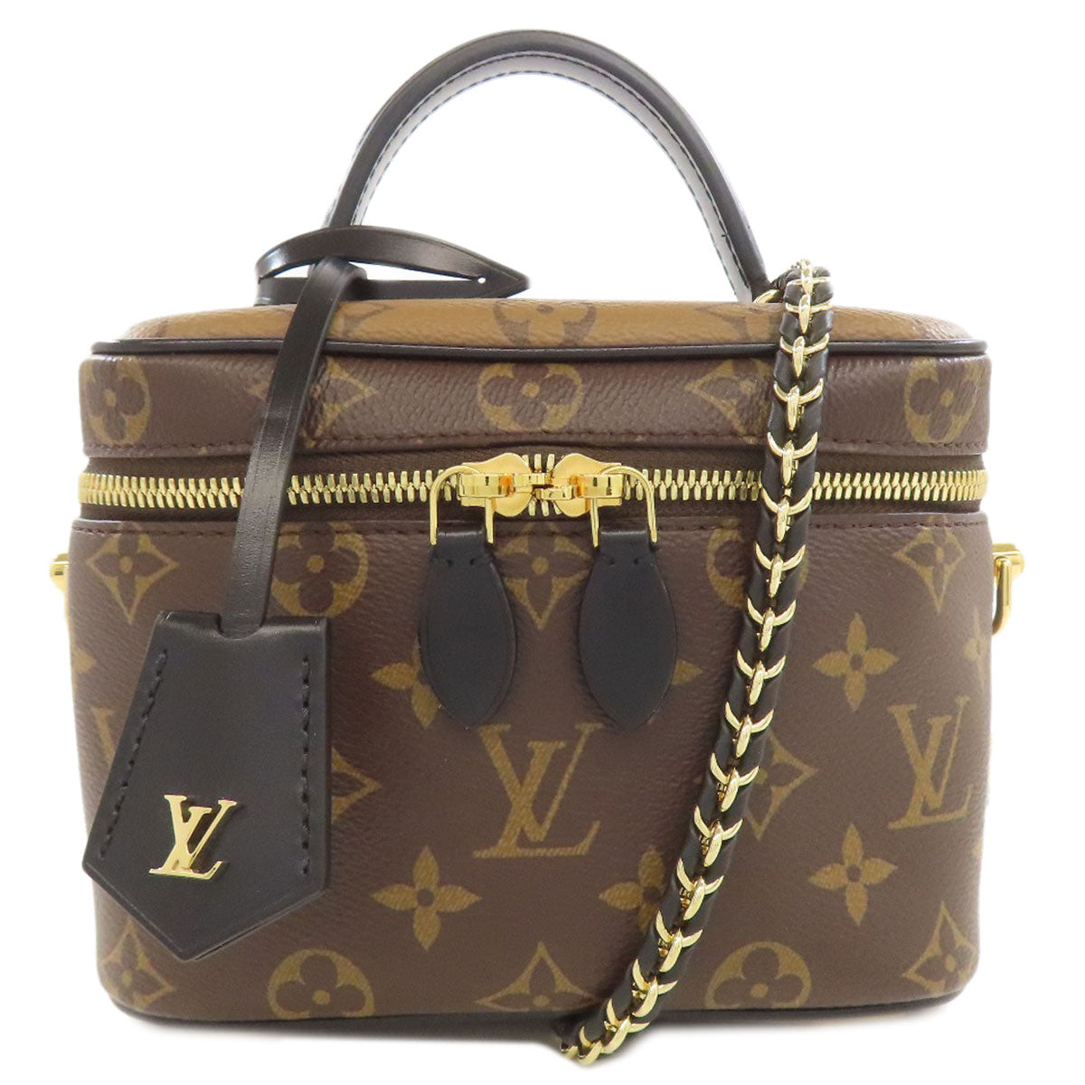 LOUIS VUITTON Handbag Monogram canvas Brown Vanity NV PM