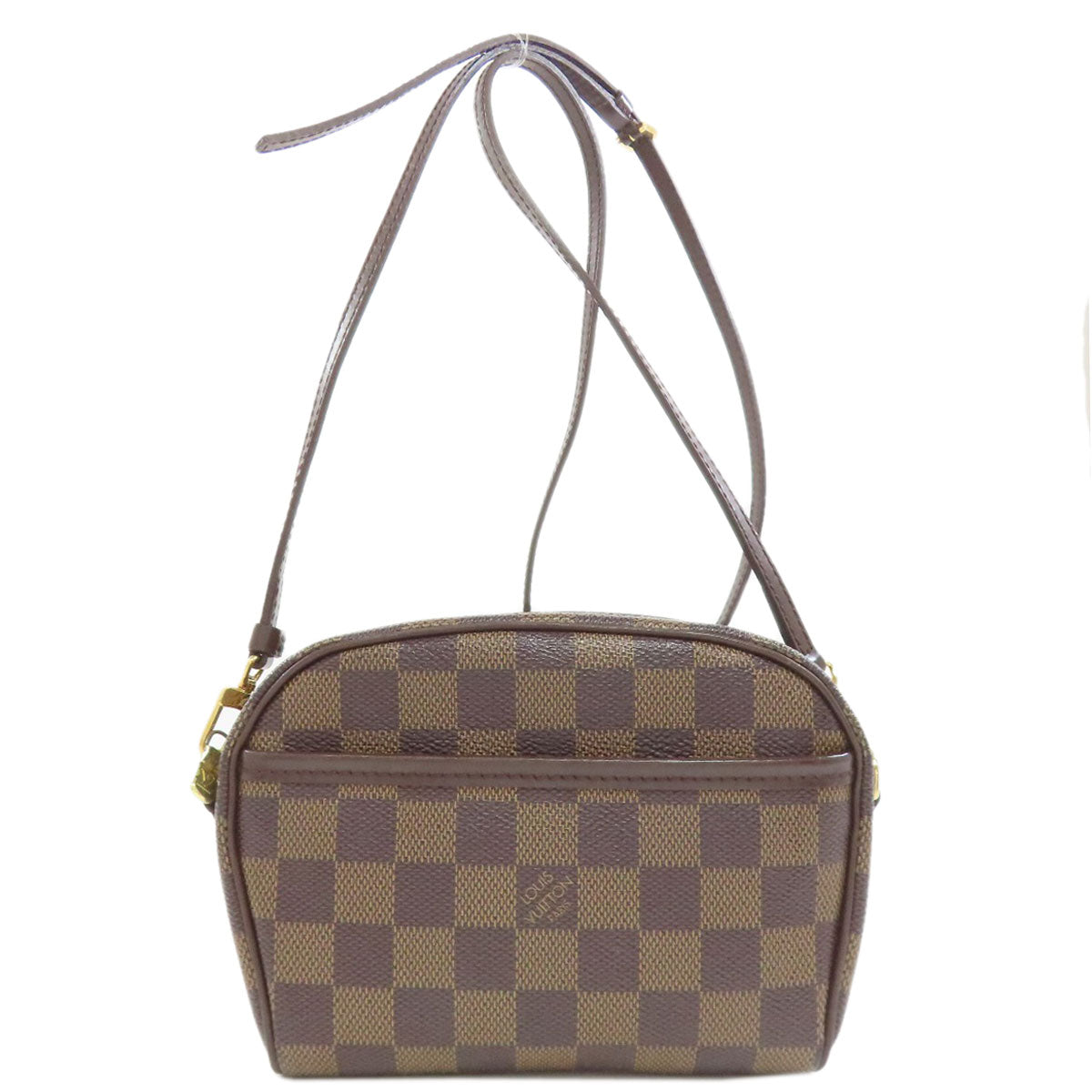 LOUIS VUITTON Shoulder Bag Damier canvas Brown Pochette Ipanema