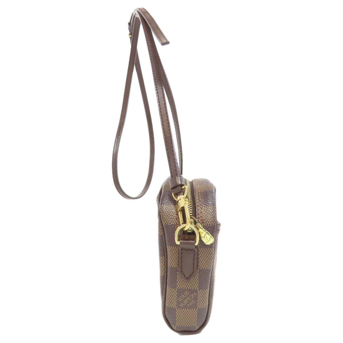 LOUIS VUITTON Shoulder Bag Damier canvas Brown Pochette Ipanema