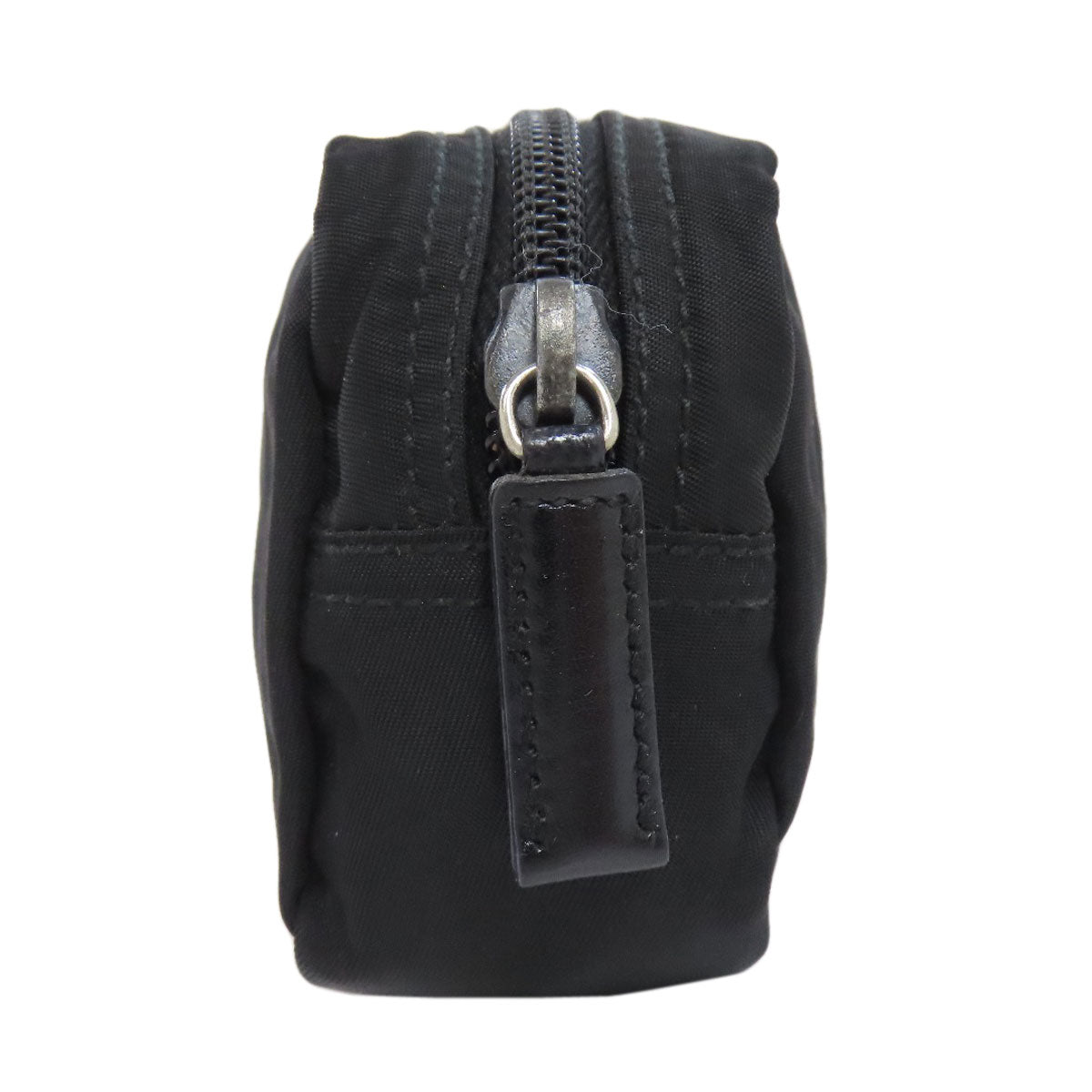 PRADA Accessory pouch Nylon black logoMetal Women