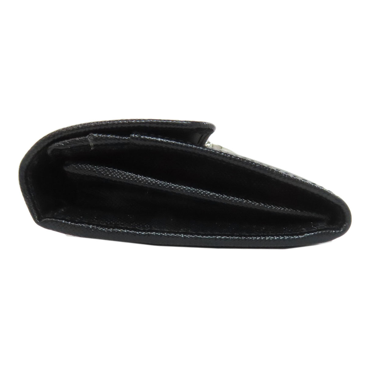 PRADA Long Wallet Purse 1M1037 Safiano black logo Women
