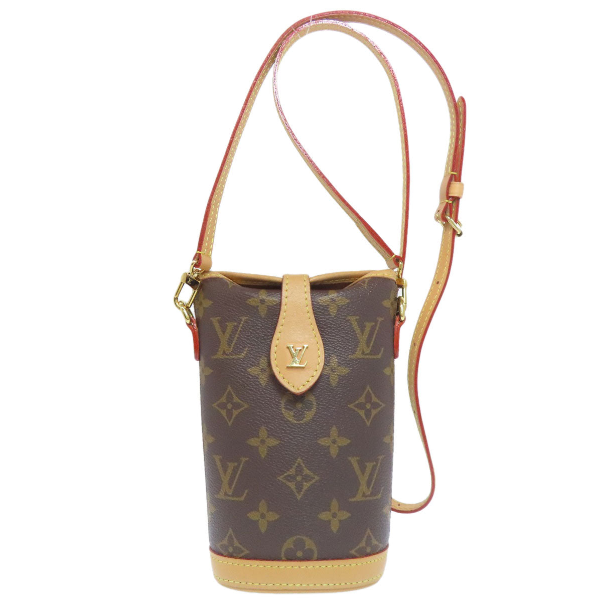 LOUIS VUITTON Shoulder Bag Monogram canvas Brown fold me pouch