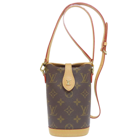 LOUIS VUITTON Shoulder Bag Monogram canvas Brown fold me pouch