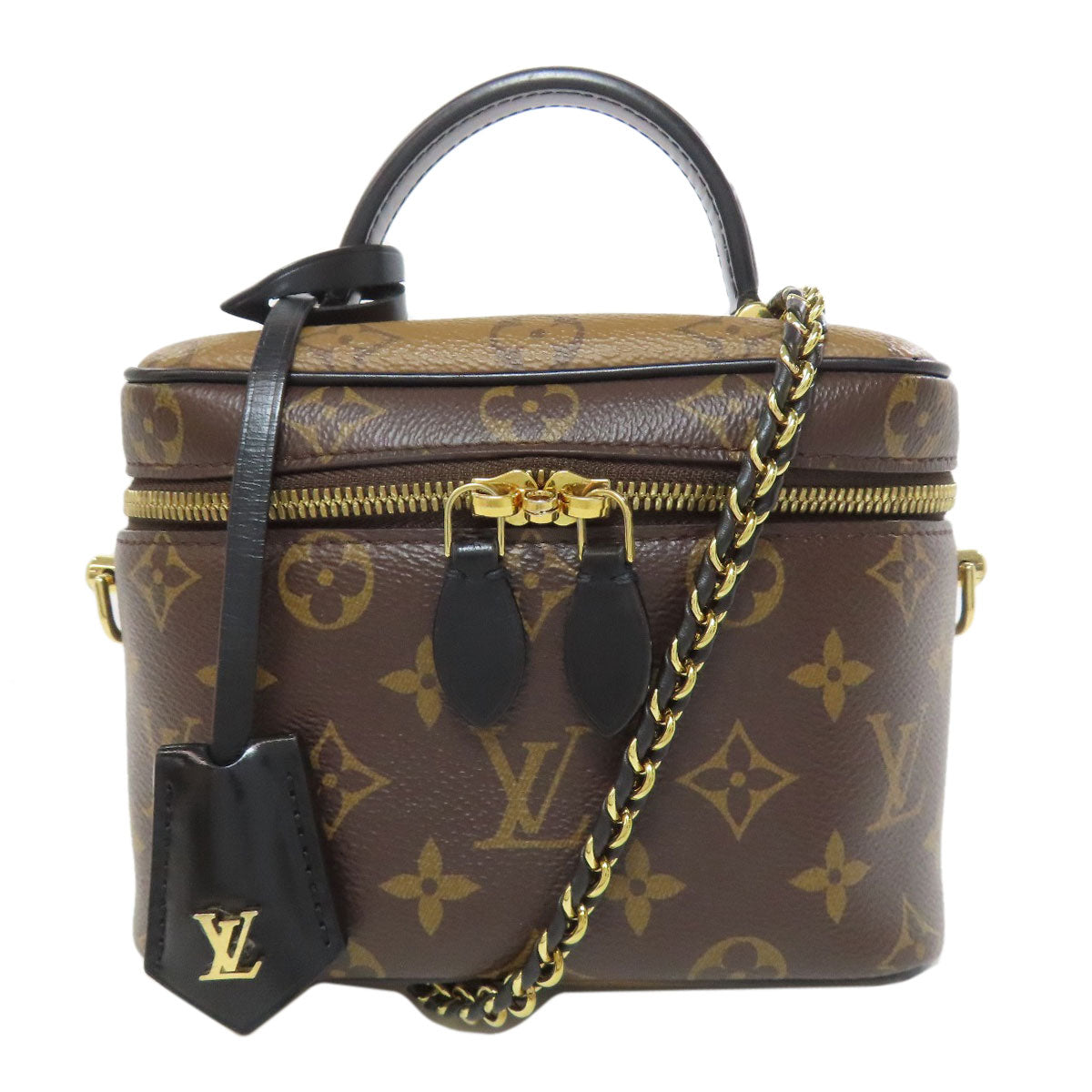 LOUIS VUITTON Handbag Monogram reverse Brown Vanity NVPM Women