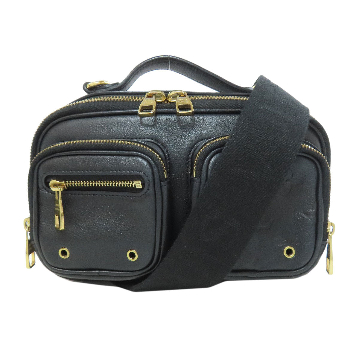 LOUIS VUITTON Sling bag Calfskin black Utility crossbody Women