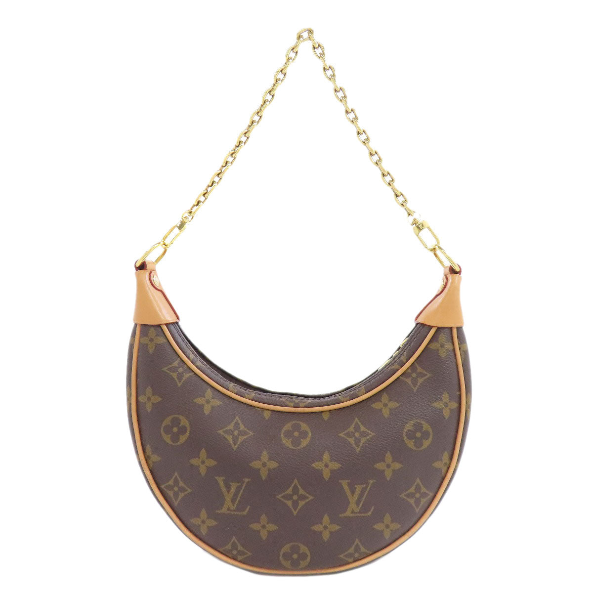 LOUIS VUITTON Handbag Monogram canvas Brown loop Women
