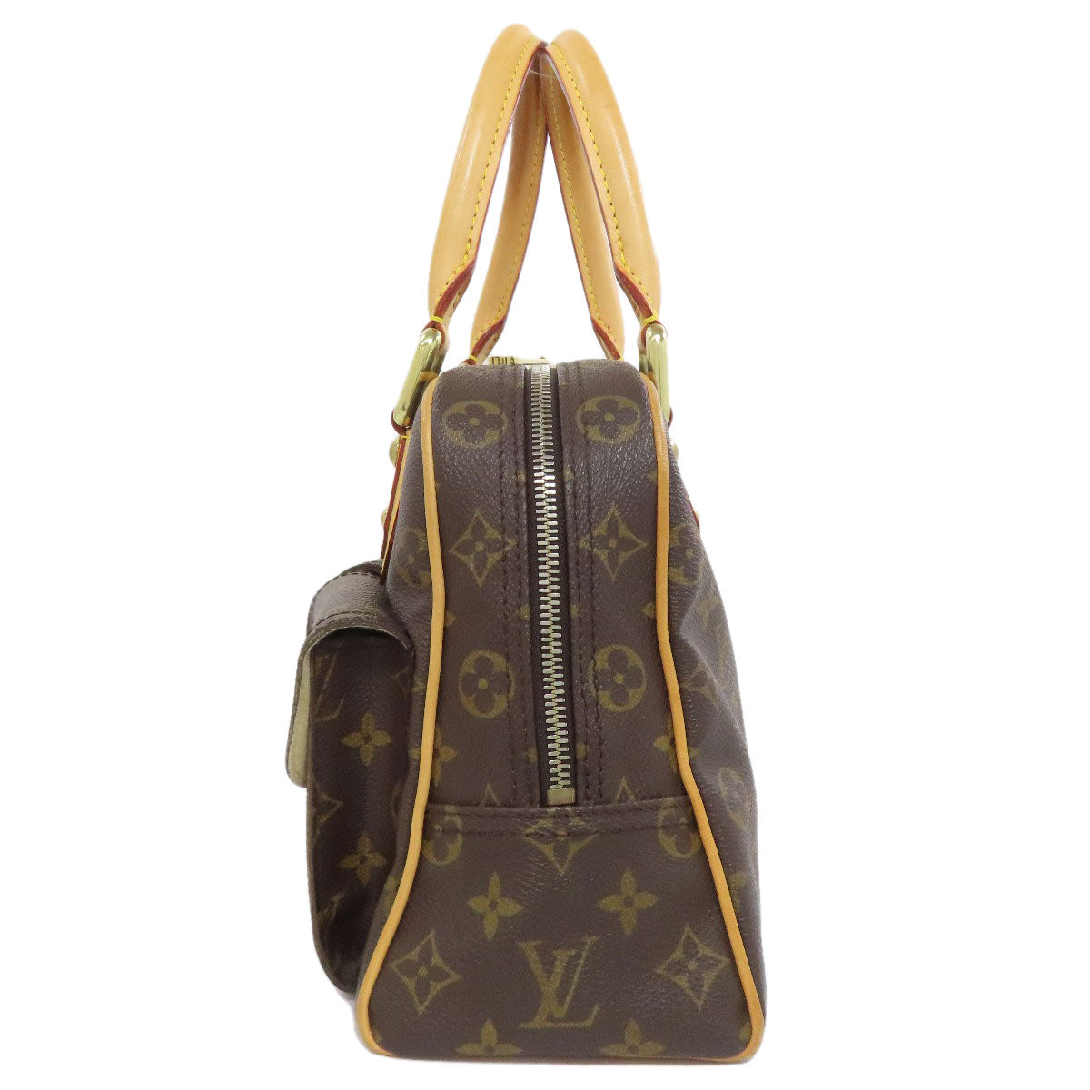 LOUIS VUITTON Handbag Monogram canvas Brown Manhattan PM Women