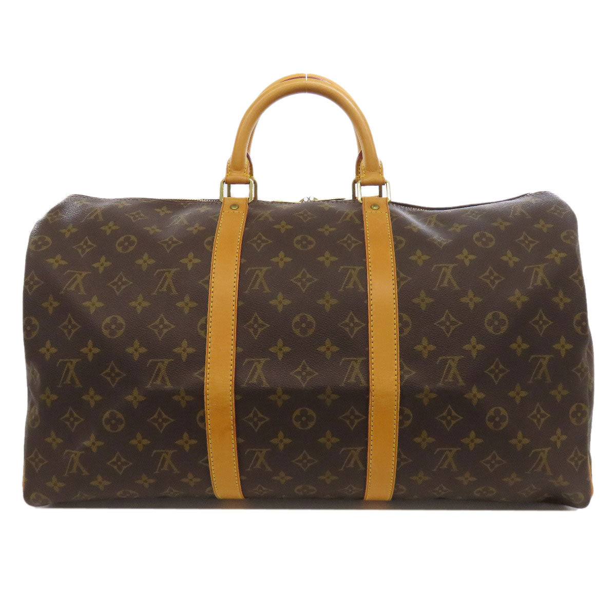 LOUIS VUITTON Boston Duffel bag Monogram canvas Brown Keepall 50 Women