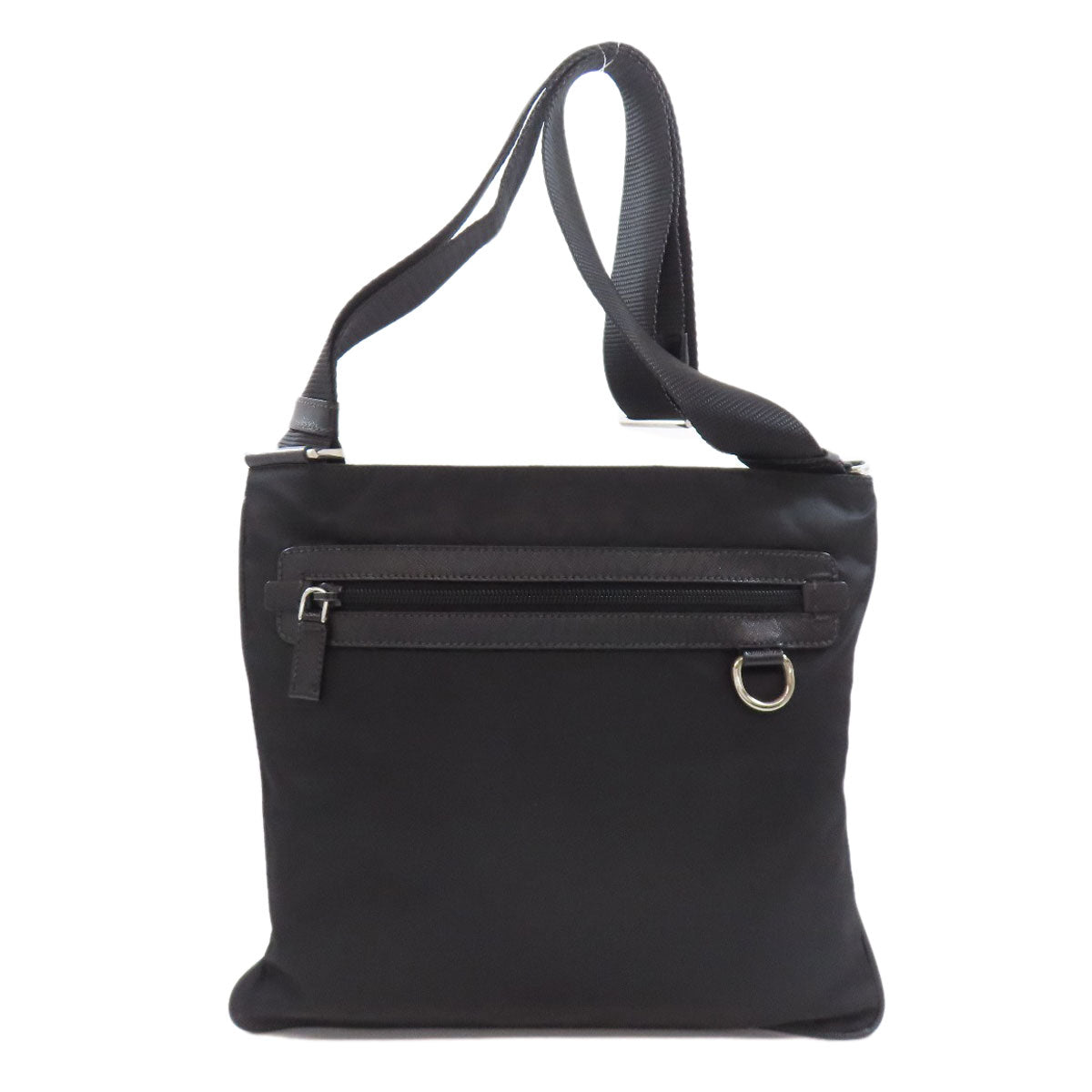 PRADA Shoulder Bag VA0340 Nylon black logoMetal Women