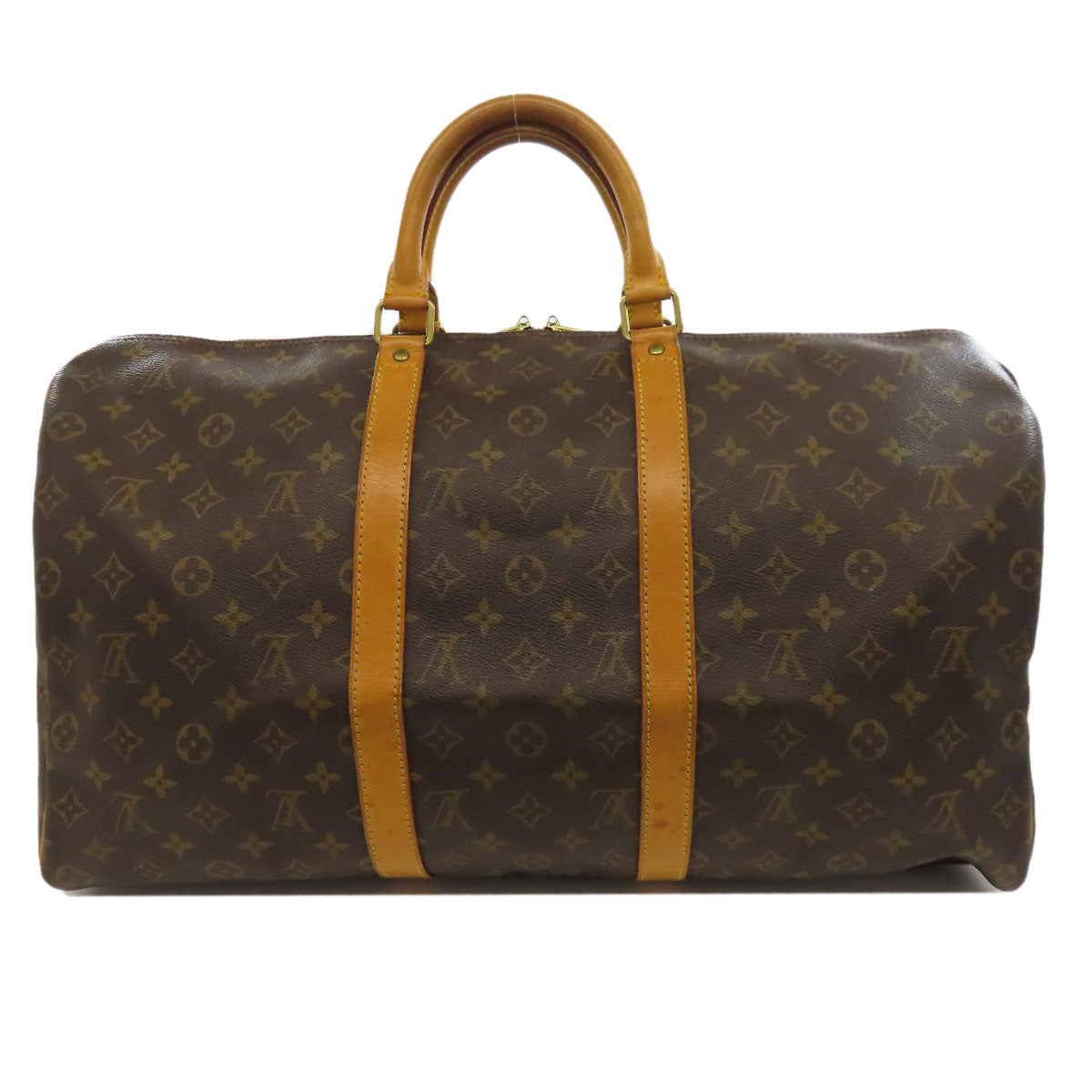 LOUIS VUITTON Boston Duffel bag Monogram canvas Brown Keepall 50