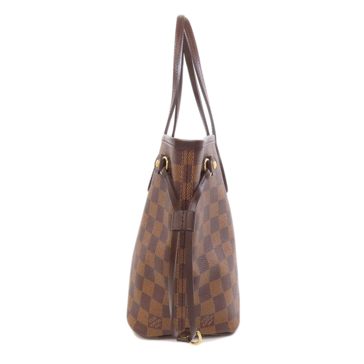 LOUIS VUITTON Handbag Damier canvas Brown Never full PM Women