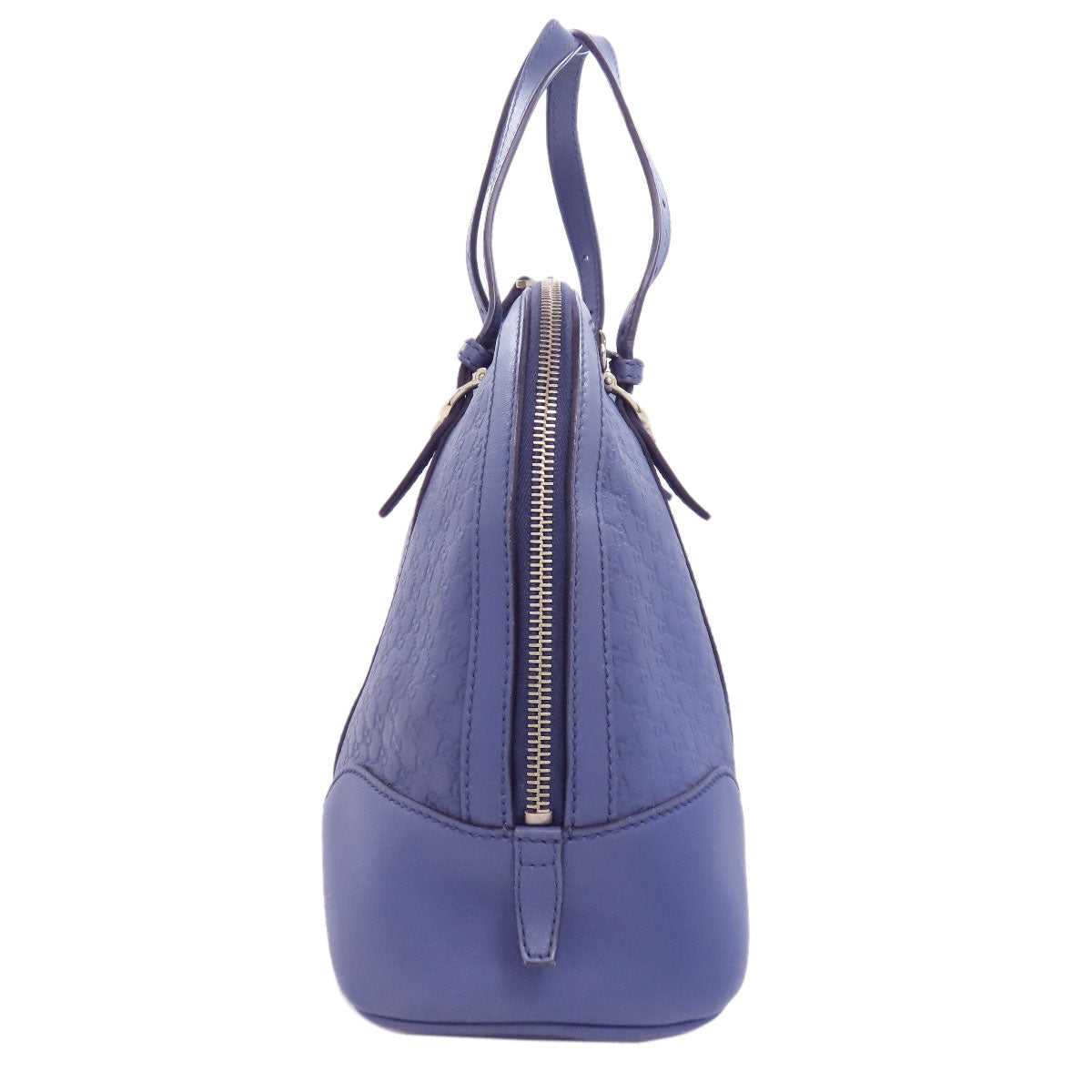 GUCCI Handbag 309617 leather blue GG Signature Microsima