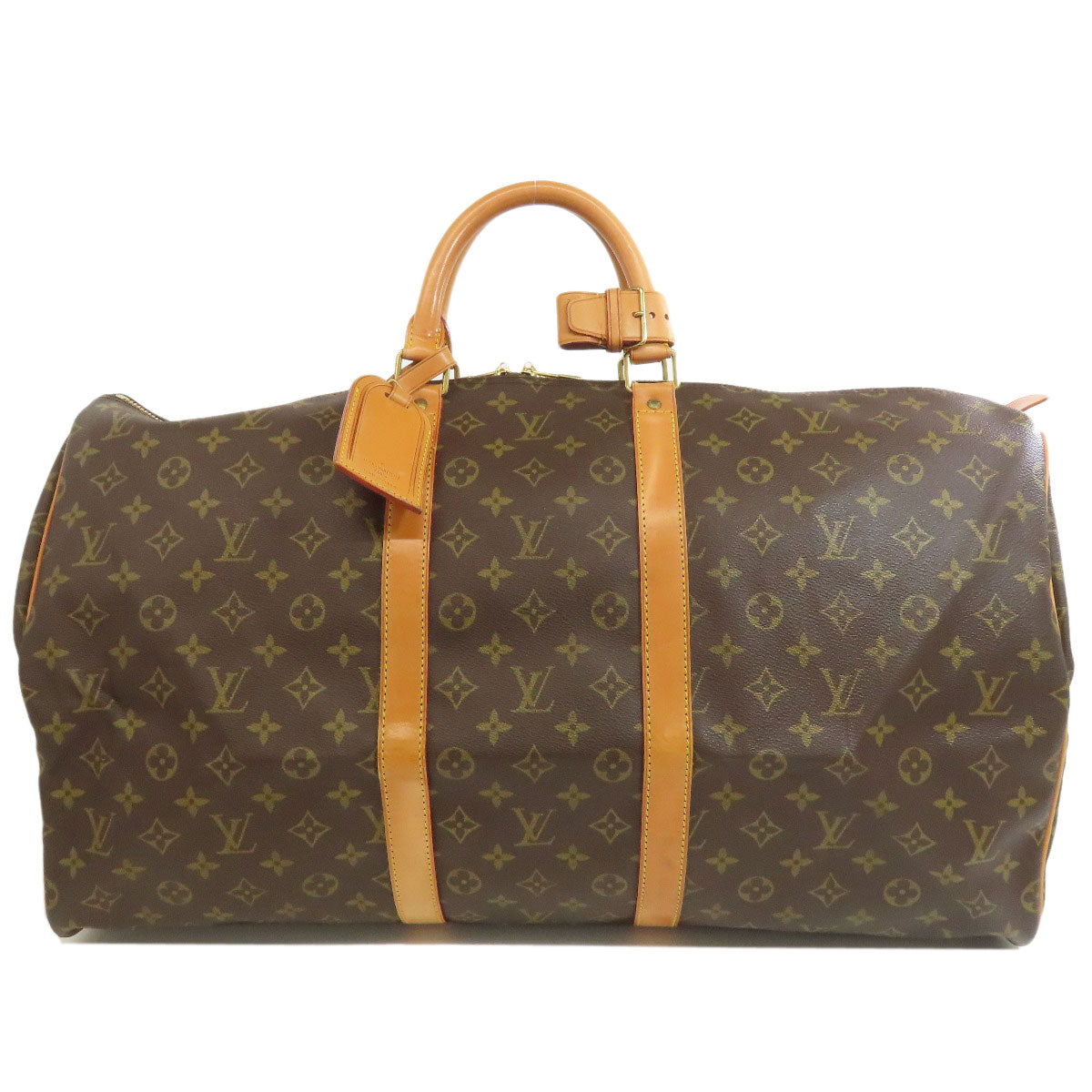 LOUIS VUITTON Boston Duffel bag Monogram canvas Brown Keepall 55