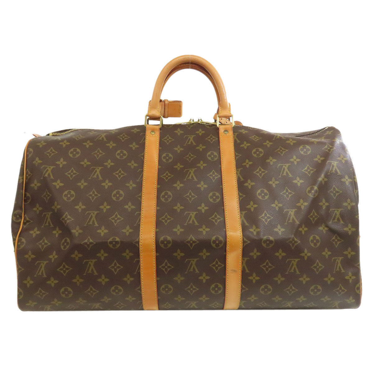 Luxury Women's Handbag | LOUIS VUITTON Boston Duffel bag Monogram canvas Brown Keepall 55