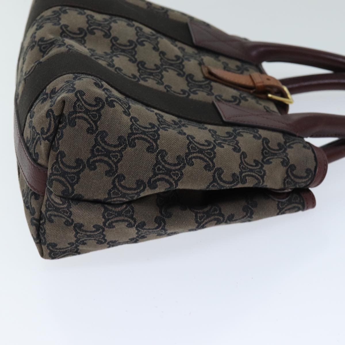 Luxury CELINE Triomphe Canvas Hand Bag Brown 75616