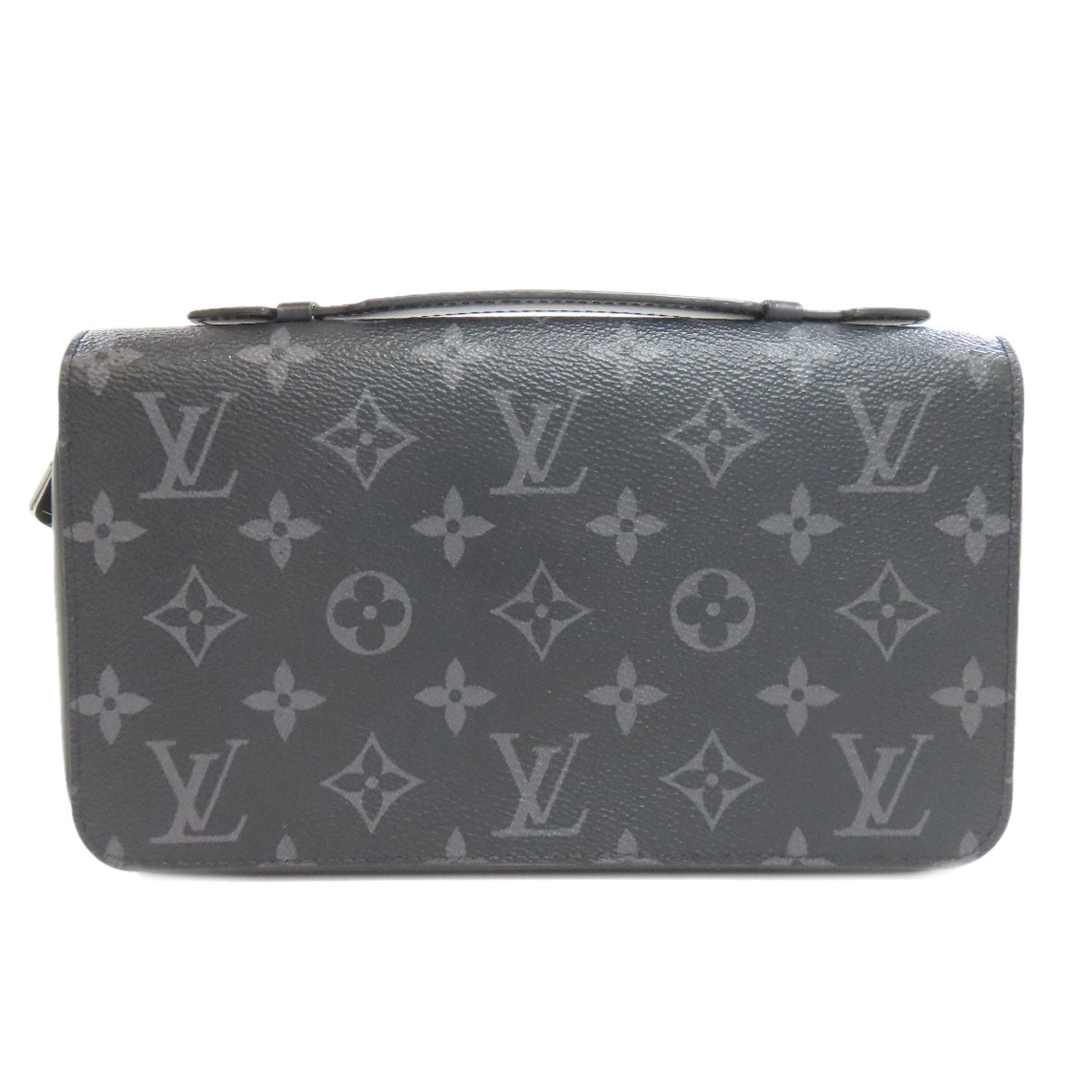 LOUIS VUITTON business bag Monogram Eclipse black Zippy XL mens