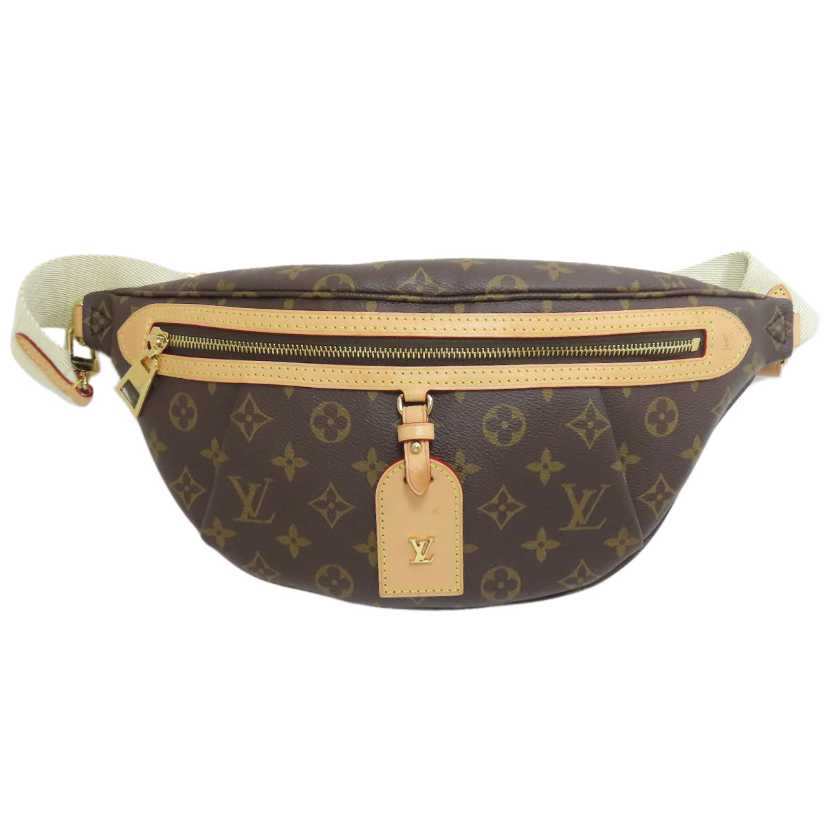 LOUIS VUITTON Hip bag Monogram canvas Brown high rise Women